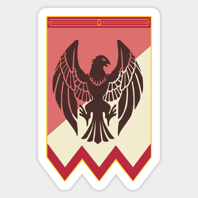 Black Eagles Banner Sticker by urufangu